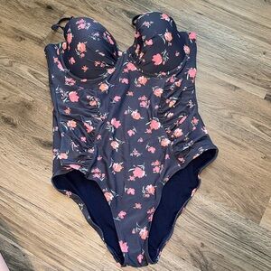 Floral-Print One-Piece Swimsuit - Old Navy